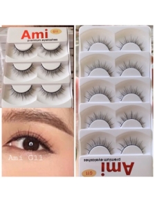 Lông Mi Giả Cao Cấp Ami Premium  5 cặp, lông mi chồn