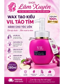 Wax tạo kiểu VIL táo tím Dành cho tóc uốn giúp nuôi dưỡng tóc giúp tóc mềm mượt dung tích 280ml.