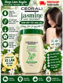 Kem hấp tóc CEORALI JASMINE HƯƠNG HOA LÀI quý phái 900g cung cấp dưỡng chất X5 lần bổ sung độ ẩm