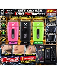 Máy cạo râu iPRO PROBarber's 8800 RPM dạng cầm tay cạo khô lưỡi thép CAO CẤP an toàn không đau rát.
