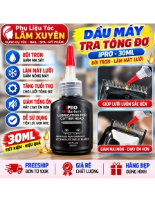 Dầu máy, dầu tra tông đơ bôi trơn iPRO 30ml giúp làm mát bảo vệ lưỡi tông đơ bền bén an toàn tiện dụng.