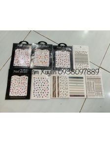 Sticker dán móng tay GIÁ RẺ có keo sẵn hoạ tiết trang trí đa dạng, thích hợp mọi lứa tuổi, có keo sẵn tháo ra xài