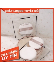 VACOSI SMALL WHITE ROUND PUFF BP19 _ bông phấn cotton khô tròn nhỏ FREESHIP bông phấn mềm mịn dễ tán đều màu phấn