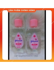 Dầu mát xa Johnson's baby oil 200ml mát xa toàn thân FREESHIPLàm mềm da, bảo vệ độ ẩm tự nhiên cho da