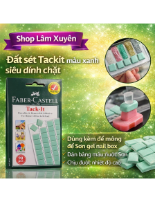 Đất sét Tackit màu xanh siêu dính chặt dùng kèm đế móng để Sơn gel nail box dán bảng màu nước Sơn chịu được nhiệt độ cao
