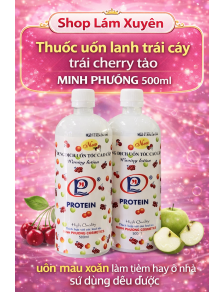 Thuốc uốn lạnh trái cây trái cherry táo MINH PHƯỢNG 500ml uốn mau xoăn làm tiệm hay ở nhà sử dụng đều được.