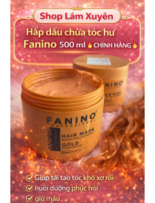 Hấp dầu chữa tóc hư Fanino 500 ml CHÍNH HÃNG Giúp tái tạo tóc khô xơ rối nuôi dưỡng phục hồi giữ màu
