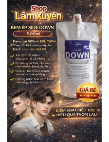 Kem ép Side DOWN dạng túi 500ml siêu thơm thay đổi hình dạng nếp tóc dành cho nam giá rẻ