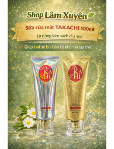Sữa rửa mặt TAKACHI 100ml là dòng làm sạch dịu nhẹ giúp loại bỏ bụi bẩn bã nhờn và tạp chất trên da.