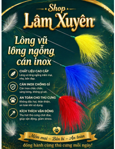 Lông vũ lông ngỗng cán inox – Dụng cụ se tai dưỡng sinh mềm mượt 