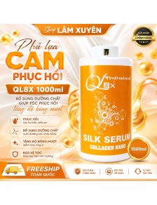 Phủ lụa cam phục hồi CHÍNH HÃNG QL8X 1000ml bổ sung dưỡng chất giúp tóc phục hồi tăng độ bóng mượt