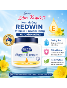 Kem dưỡng REDWIN Vitamin E Cream 300g Úc Chính Hãng giúp dưỡng ẩm, khô da, nứt nẻ