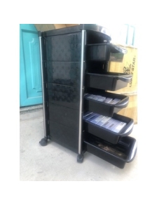 Xe đẩy salon, màu đen 5 tầng cao cấp