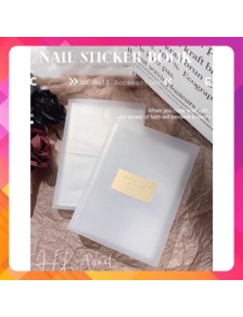 Album sổ đựng sticker 80 sticker dán móng trong suốt Giá RẺ 20 tờ 80 khe đựng sticker,gấp gọn dễ bỏ