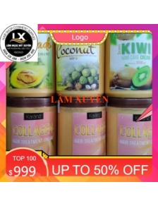 Hấp dầu kem ủ karanz dừa bơ sen kiwi collagen 1000ml dưỡng chất Collagen ,giúp phục hồi và tái tạo tóc khỏe.