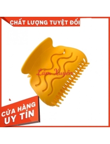 Kẹp cách nhiệt sừng trâu màu vàng kẹp bướm chịu nhiệt độ cao dùng trong uốn tóc nóng settings nhựa dẽo siêu bền chất lượng