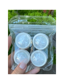 Set nhũ trắng 4 màu làm nail, nhũ khổng tước trắng, nhũ trang trí móng, kim tuyến, phụ kiện làm móng