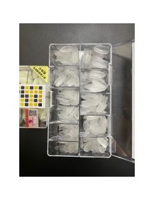 Móng úp tay phôm bầu ngắn trong  HSM hộp 500 móng màu trong màu tự nhiên GIÁ RẺ