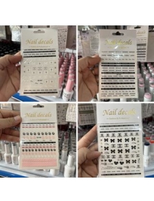 Sticker chữ decal dán móng có keo sẵn 