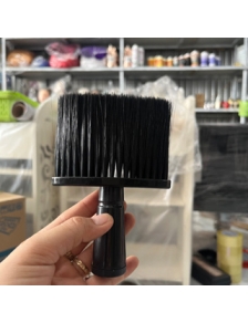 Lược Chải Chổi phủi tóc Barber cán nhựa đen FREESHIP cao cấp nhỏ gọn cho salon barber shop nam nữ Cán nhựa bền Lông mềm