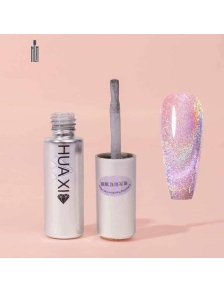 Nước sơn mắt mèo màu bạc, màu cầu vòng HAKOU 15ml chai cam 