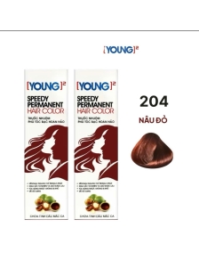 Kem nhuộm tóc  YOUNG 204 nâu đỏ