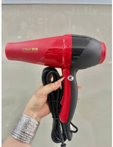 Máy sấy tóc công suất mạnh VIKO 918 màu đỏ chuyên dụng cho salon siêu bền cánh quạt lớn chắc tay
