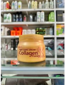 Hấp dầu kem ủ tóc siêu mướt Collagen Fusiona Karanz 450g cấp ẩm phục hồi tóc khô xơ hư tổn