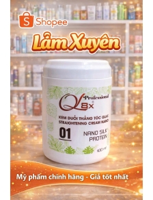 KEM DUỖI TÓC THẲNG QL8X PROFESSIONAL 1000ML mạnh cho tóc khỏe phủ bóng duy trì độ ẩm giữ thẳng bền.