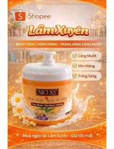 Kem body Nici X5 1KG có vòi xịt tiện lợi không bết không rít không lộ vân thẩm thấu nhanh giữ ẩm da