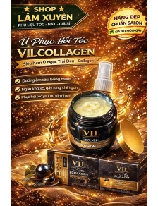 Hấp dầu VIL - ủ tóc collagen cao cấp phục hồi hư tổn, chống gãy rụng và chẻ ngọn, mềm mượt hủ 1000ml