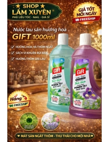 Nước sau sàn hương hoa GIFT 1000ml hương hoa hạ thơm ngát sạch vi khuẩn bụi bẩn hương thơm dài lâu.