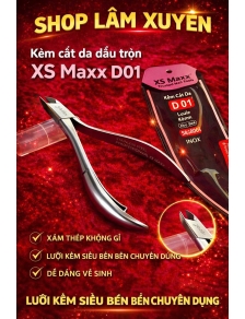 Kềm cắt da đầu tròn XS Maxx D01 xám thép không gỉ lưỡi kềm siêu bén bền chuyên dụng dễ dàng vệ sinh