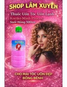 Thuốc Uốn Tóc Uốn Lạnh Koriko Minh Phượng Suối Hồng 470ml Cho Mái Tóc Uốn Đẹp nhanh xoăn bồng bềnh
