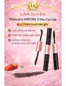 Mascara VACOSI 2 đầu cao cấp FREESHIP làm cong và dài mi , thiết kế 2 đầu độc đáo , không vón cục, không lem ,lâu trôi