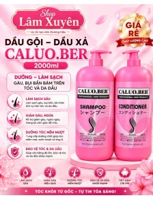 Dầu gội dầu xả CALUO.BER 2000ml dưỡng làm sạch gàu bui bẩn bám trên tóc da đầu GIÁ RẺ.