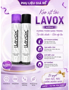 Keo xịt tóc LAVOX 420ml hương thơm sang trọng xịt phun sương tạo kiểu tóc giữ nếp xịt phồng tạo kiểu