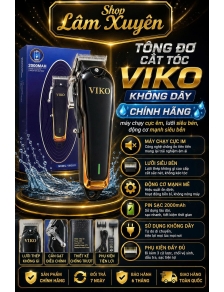 Tông đơ cắt tóc VIKO không dây CHÍNH HÃNG máy chạy cực im, lưỡi siêu bén, động cơ mạnh siêu bền
