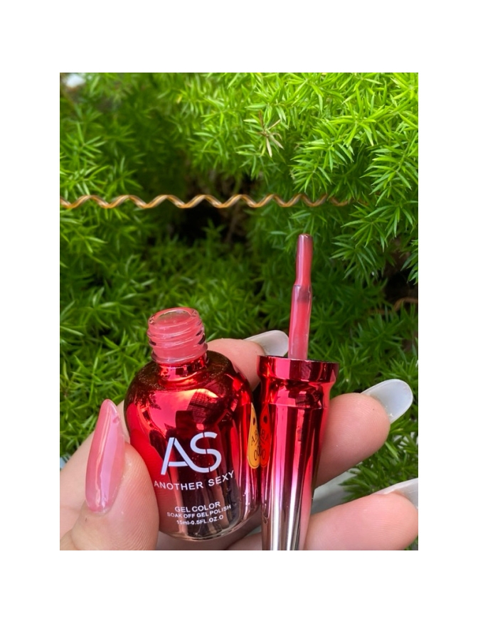Sơn gel thạch AS chai đỏ màu 007 dung tích 15ml sơn lâu bong tróc mềm dễ sơn sản phẩm chuyên nghiệp