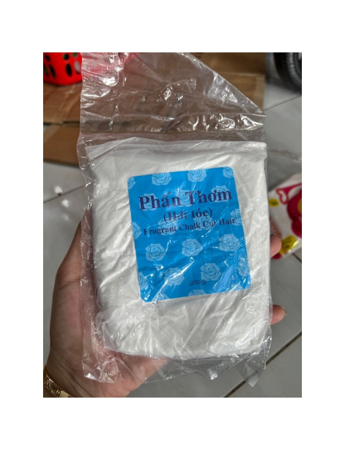 Phấn rôm dạng bịch 200g có mùi thơm chuyên dùng để hớt tóc phấn dễ chịu chống rôm sảy mát mẻ dễ chịu