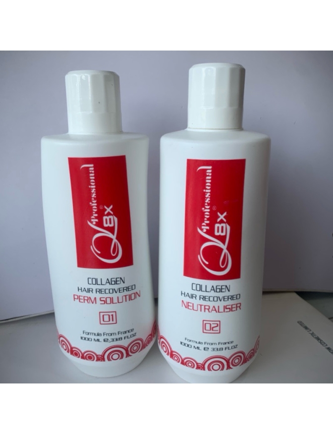 Uốn tóc QL8X cặp 1000ml x 2 chai uốn nóng sinh học