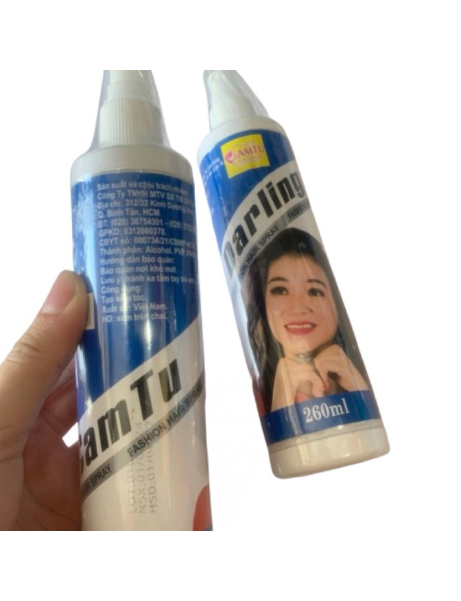 Keo xịt tóc DARLING 260ml chính hãng giữ nếp tóc  dễ dàng tạo kiểu tóc