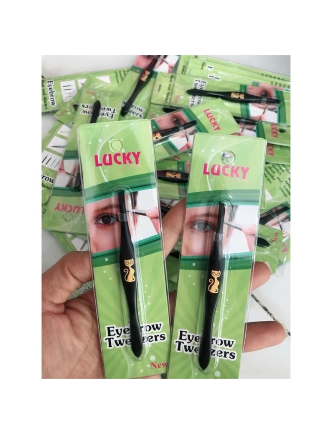 Nhíp nhổ râu lông nách hiệu con mèo thép không rỉ mủi xéo cao cấp