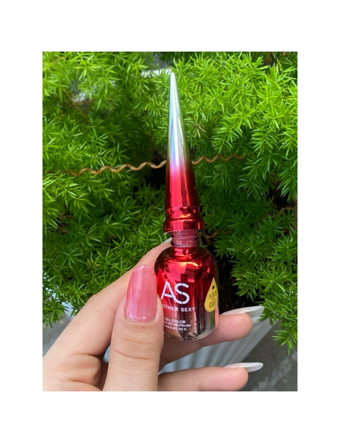 Sơn gel thạch AS chai đỏ màu 007 dung tích 15ml sơn lâu bong tróc mềm dễ sơn sản phẩm chuyên nghiệp
