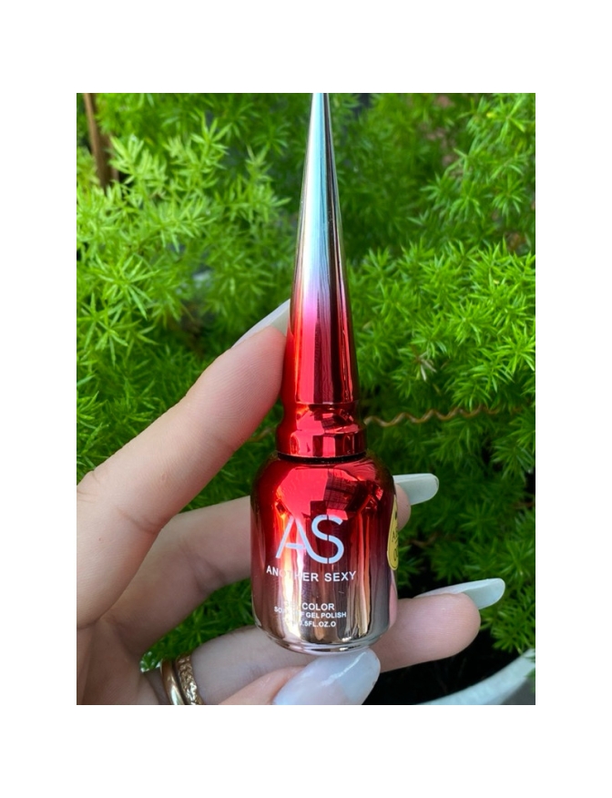Sơn gel thạch AS chai đỏ màu 007 dung tích 15ml sơn lâu bong tróc mềm dễ sơn sản phẩm chuyên nghiệp