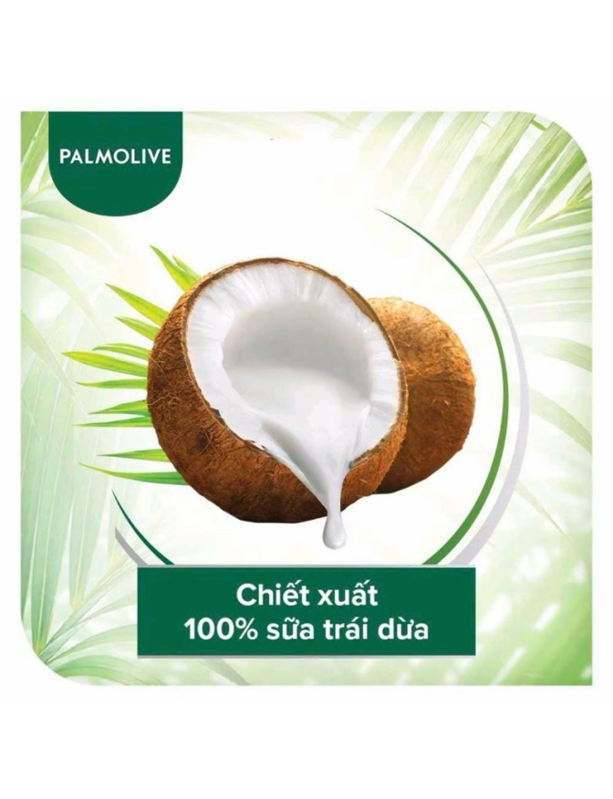Dầu gọi xả 2 trong 1 Palmolive sữa dừa chiết xuất từ thiên nhiên dưỡng ẩm tóc 600ml vòi xịt tiện lợi