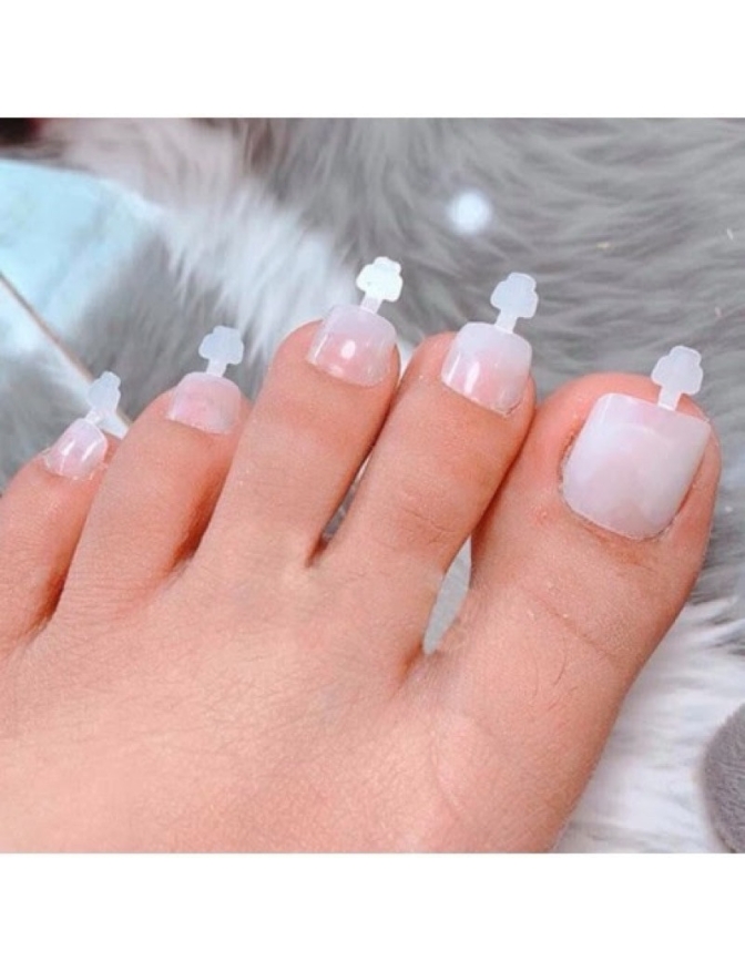 Móng úp chân đẹp HSM hộp 500 móng GIÁ RẺ phôm đẹp mềm ôm sát móng