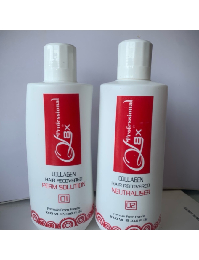 Uốn tóc QL8X cặp 1000ml x 2 chai uốn nóng sinh học