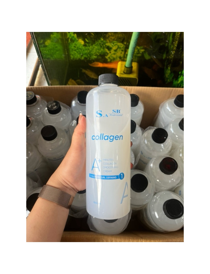 Bộ đôi uốn lạnh,dập uốn collagen SA.SB đa năng 1000ml dạng gel chiết xuất collagen siêu dưỡng