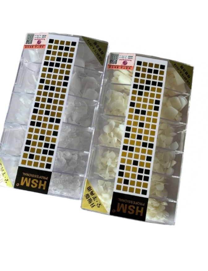 Móng úp chân đẹp HSM hộp 500 móng GIÁ RẺ phôm đẹp mềm ôm sát móng